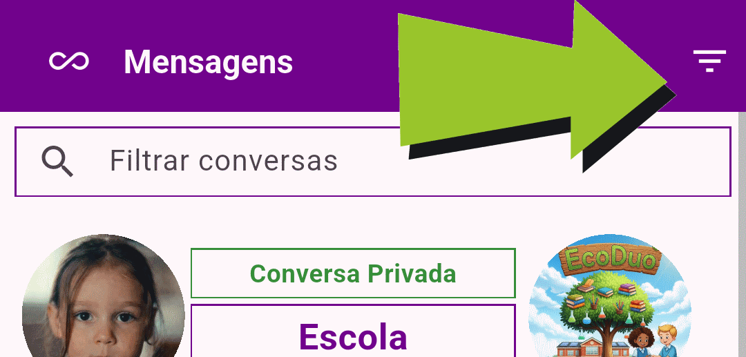 Acessando a Lista de Conversas