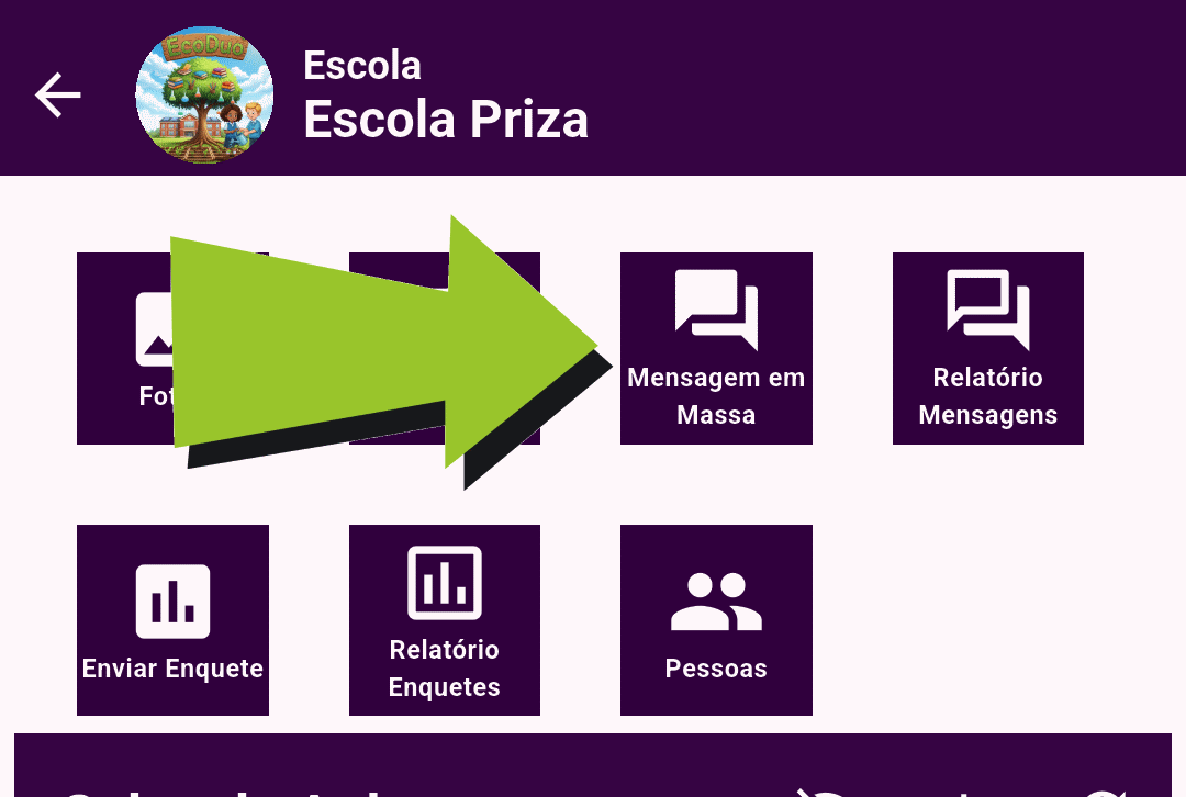 Enviar Mensagens para Escola