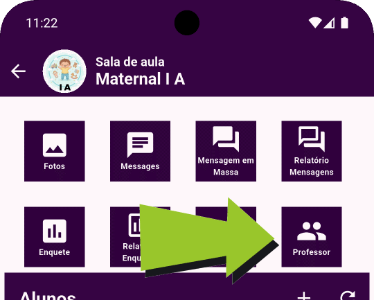 Acesse a Configuração da Sala de Aula