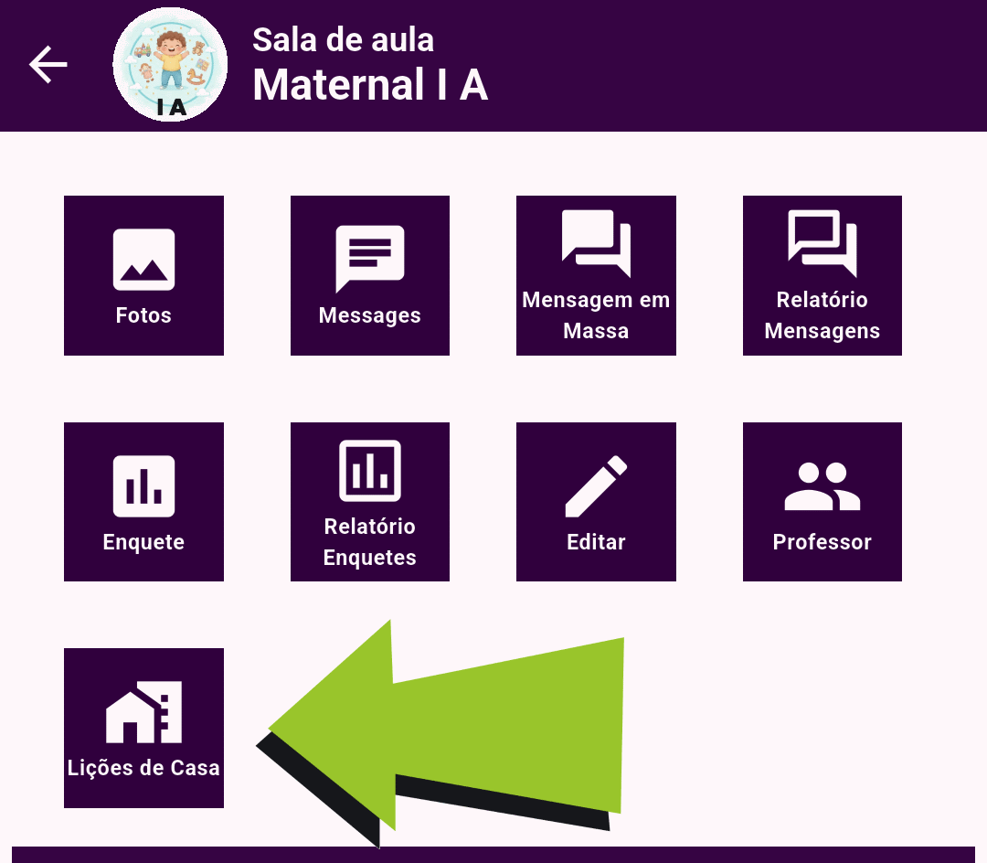 Gerenciamento de lições de casa