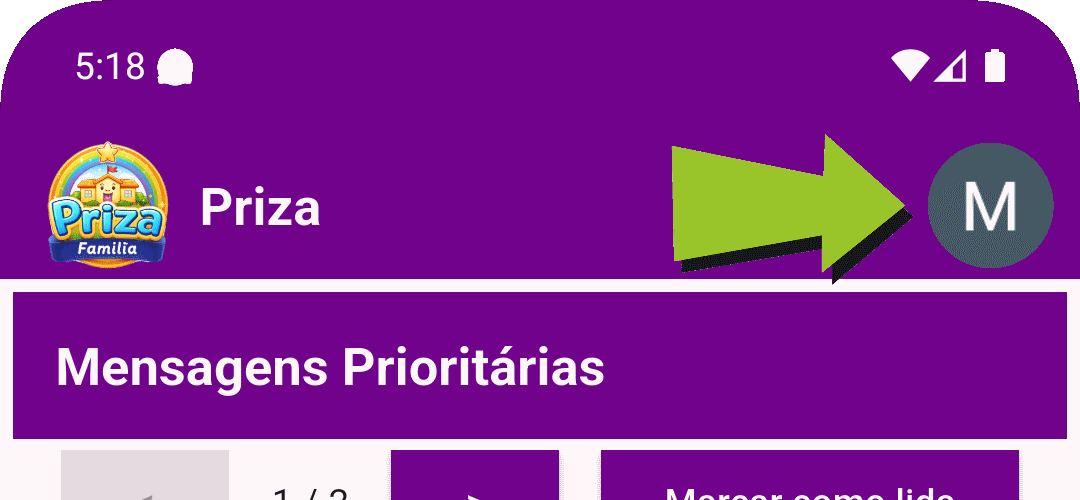 Acesse a Configuração do Usuário